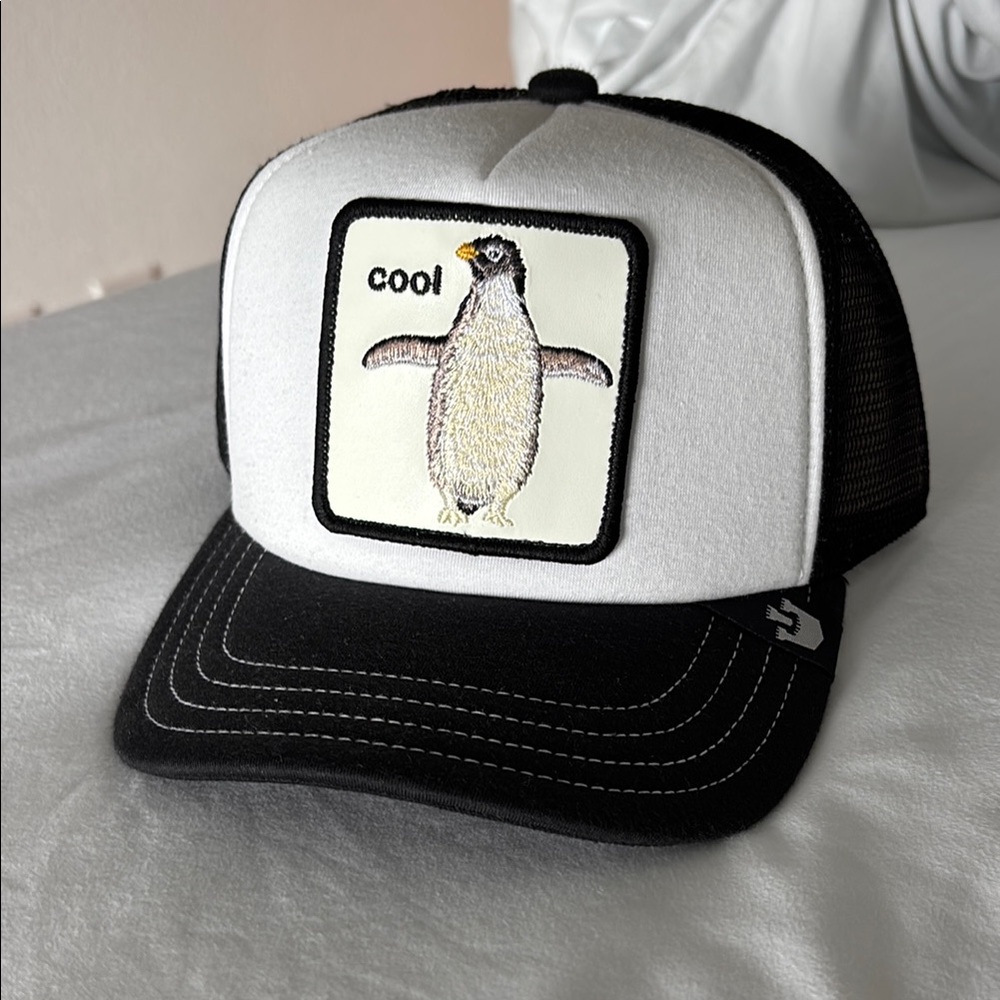 GOORIN BROS “cool” penguin embroidered hat w/name “tuxie”